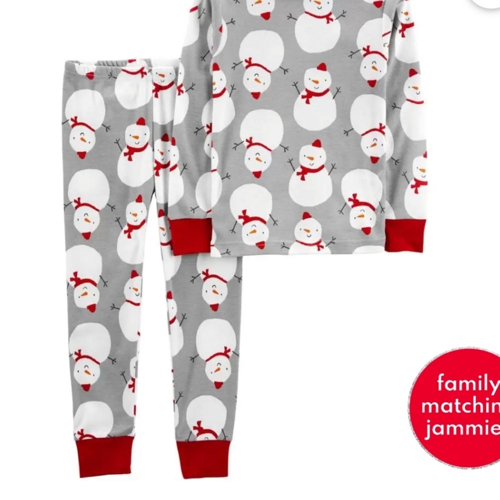 Snowman pajama set
